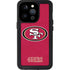 NFL San Francisco 49ers Distressed iPhone 15 Pro Waterproof Case